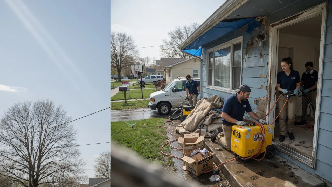 Basement Flood Cleanup in Creal Springs, IL near me